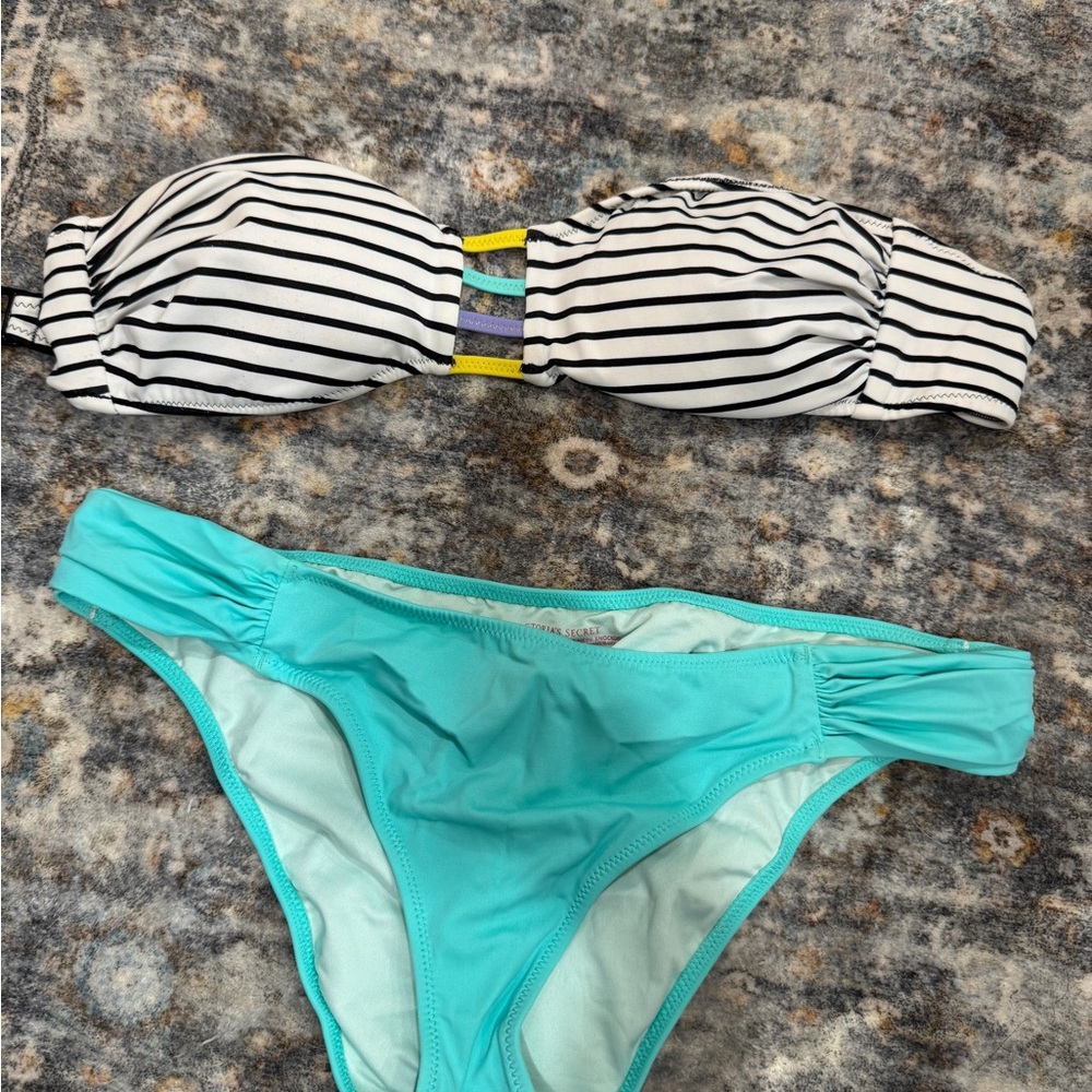Victoria's Secret Black and White Bikini Set